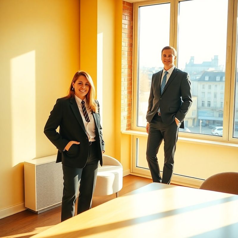 Dwóch doradców Lewandowski & Nowak w bydgoskim biurze
